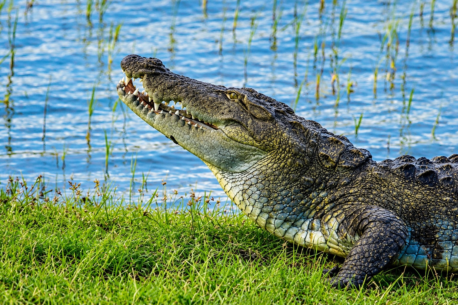 Mugger crocodile (Crocodylus palustris)- Bundala Bird Sanctuary